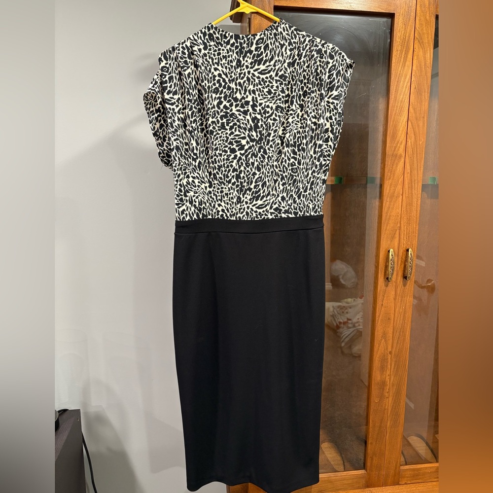 Black and White Cowl Neck dress